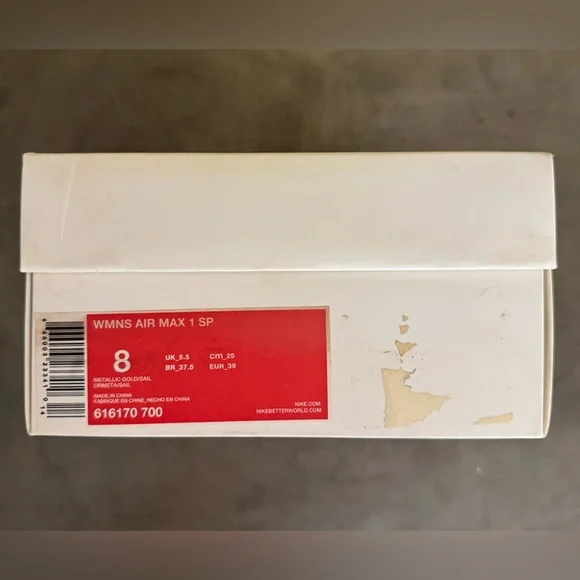 Nike WMNS Air Max 1 SP Liquid Gold Sneakers (616170-700) - Picture 2 of 10